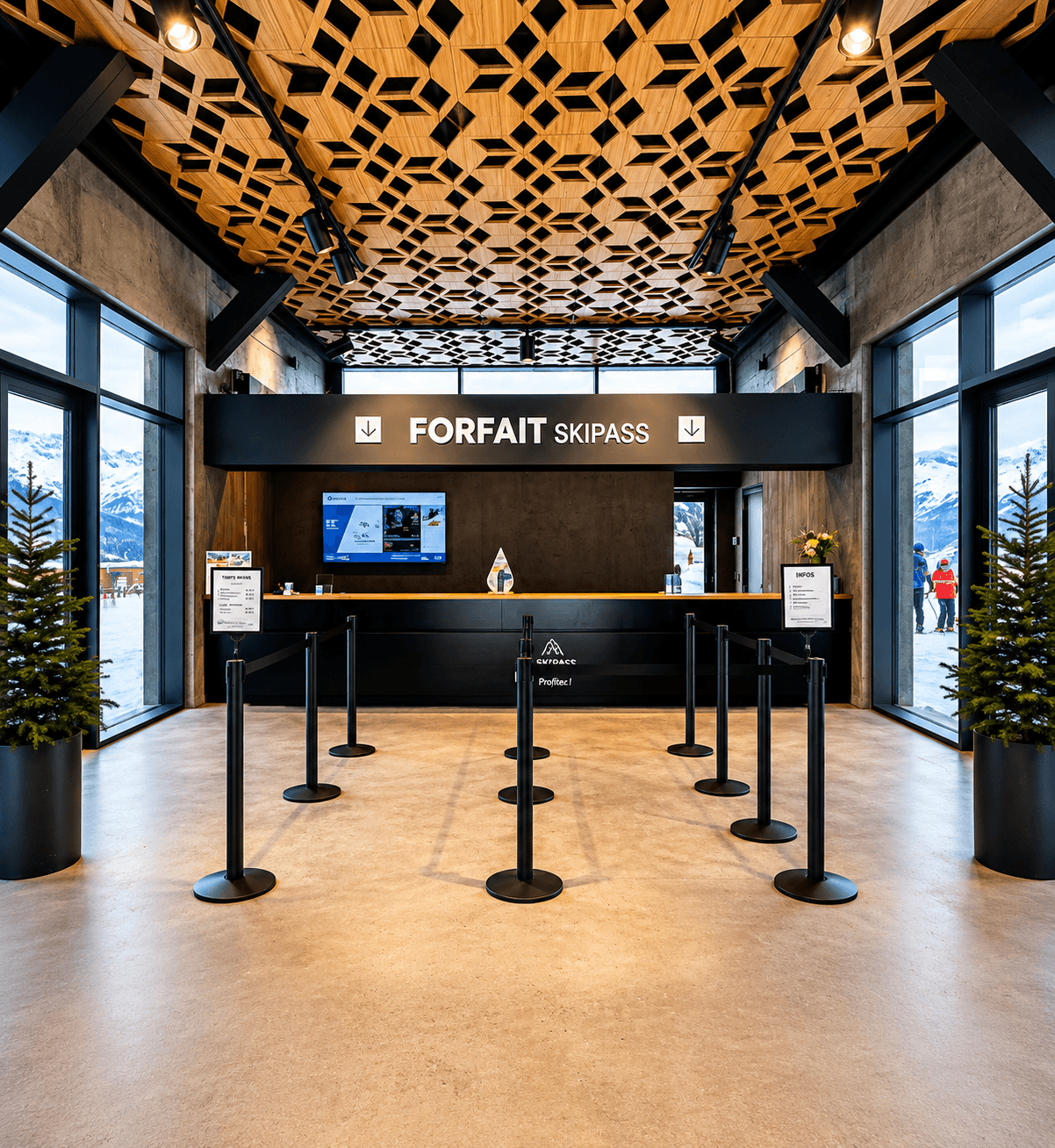 Office du Tourisme, Les Arcs 1800 — vue 1/2